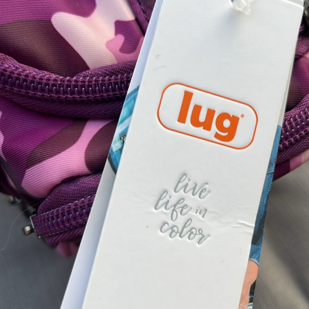 Lug Trolley Pink and Purple Camouflage Bag NWT - Picture 2 of 9